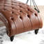 Chaise longue sans accoudoirs touffetée