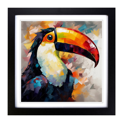Toucan Abstract Art No.1 - Framed Print
