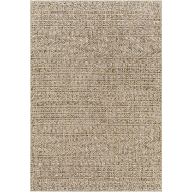 Outdoor Boho Rug Brown/Cream_EAG2411, Rectangle 200 x 275cm