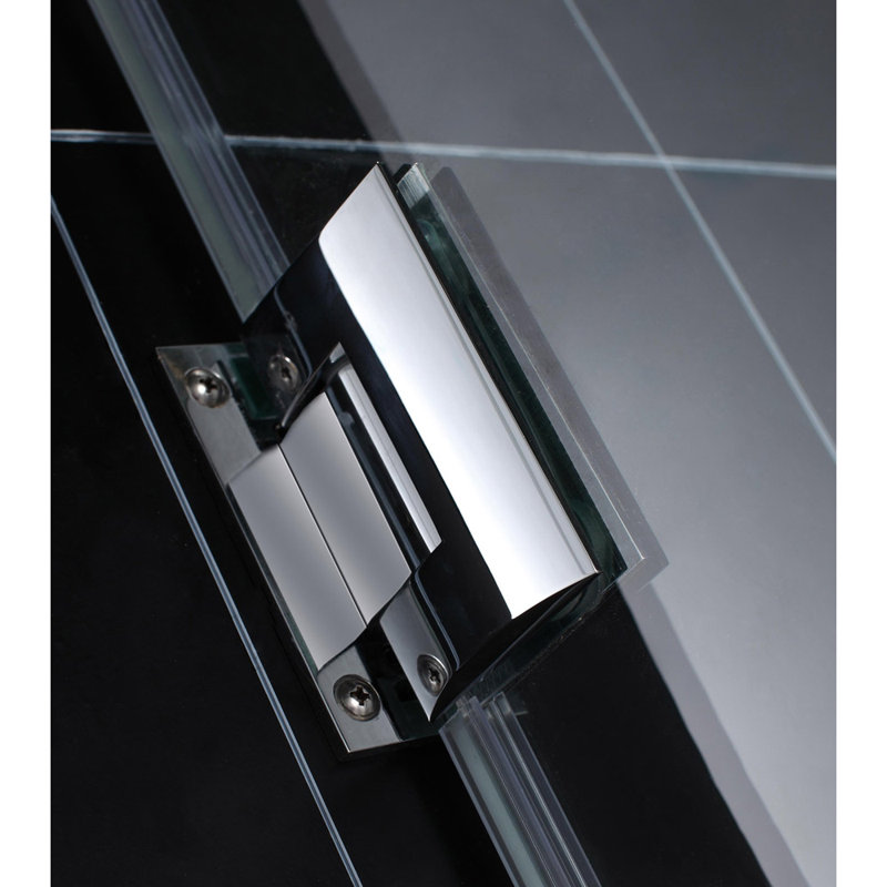 Unidoor 61" Frameless Hinged Shower Door with ClearMax Technology