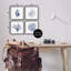 Minimal Blue Sea Life, impression sur bois 4 pièces-2092589263-2092589262