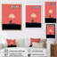 Pleine lune mimimalisme avec arbres lointains I - impression-406283734-406283733
