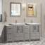  Modern 72" Double Bathroom Vanity Set with Mirror-27042763