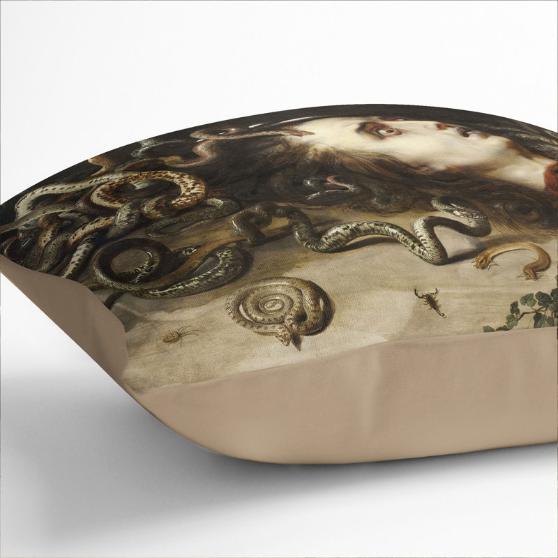 Square Cushion, 55cm H x 55cm W x 20cm D, Stone