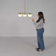 Vibi 3 Light Metal Dimmable Sputnik Chandelier