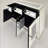 Mirrored Glass Sideboard With Vase