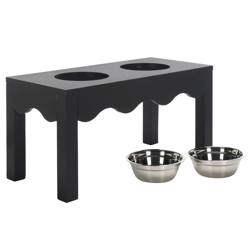Mangeoire pour animaux Lilith, Noir mat