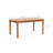 Natural Solid Wood 39-Inch Long Rounded Rectangle Outdoor Coffee Table