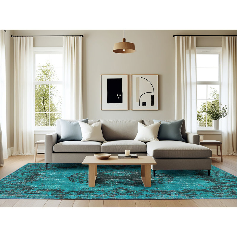 Oriental Indoor Rug, Rectangle 6' x 9'