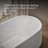 Ceric 65-1/4" x 31-5/16" Freestanding Bath With Center Toe-Tap Drain