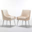 Chaise d'appoint en velours capitonné de 22 po Baudel-957097250-879591365
