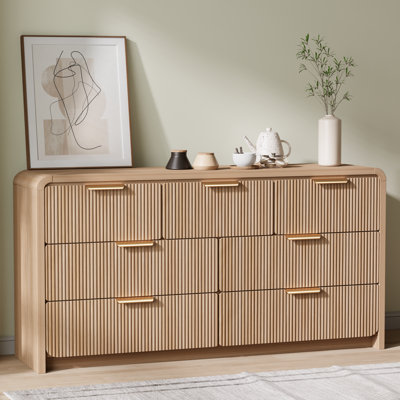 51''W Modern 7-Drawer Dresser For Bedroom, Wood Chest Of Drawers Double Dresser