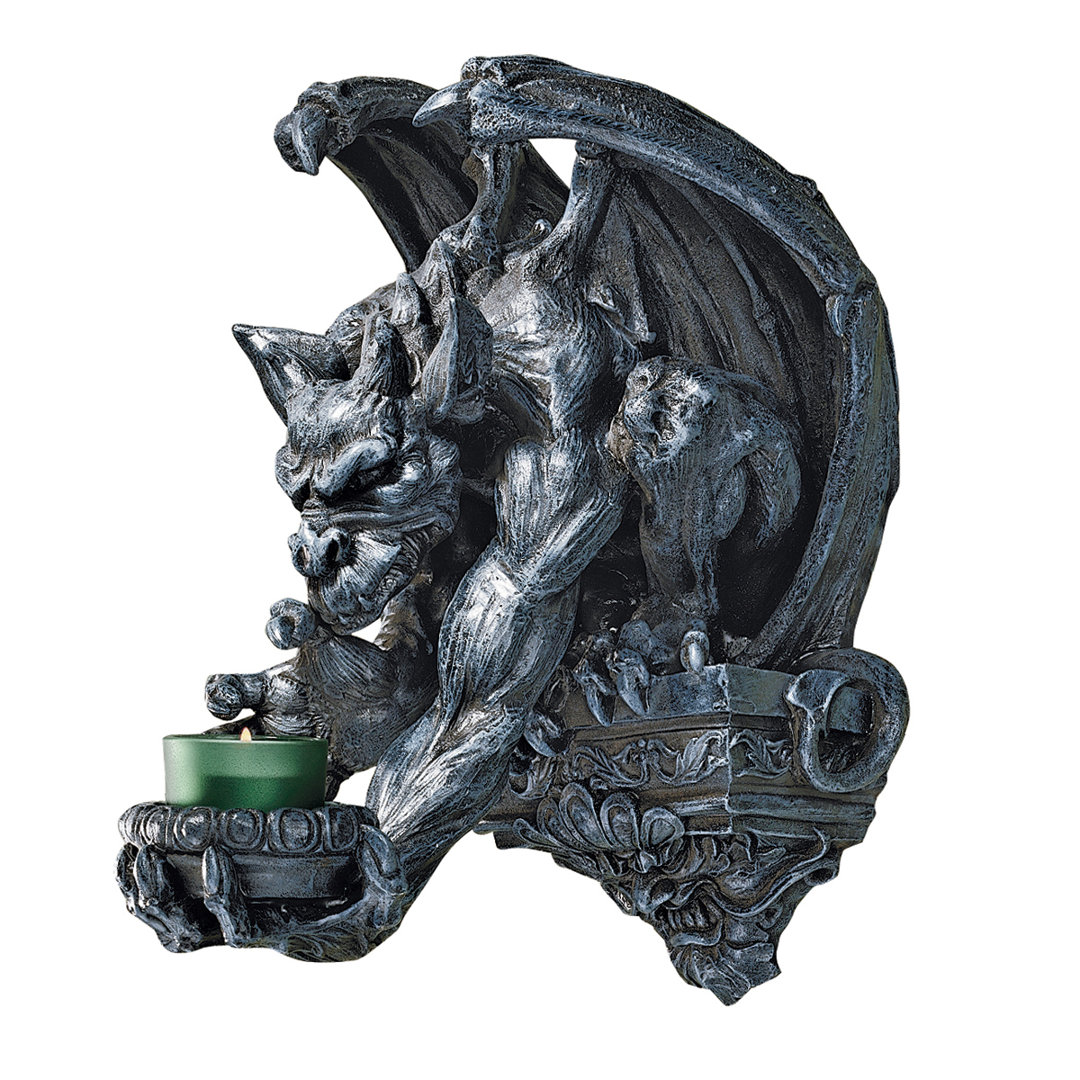 Whitechapel Manor Gargoyle Wall Sconce Design Toscano