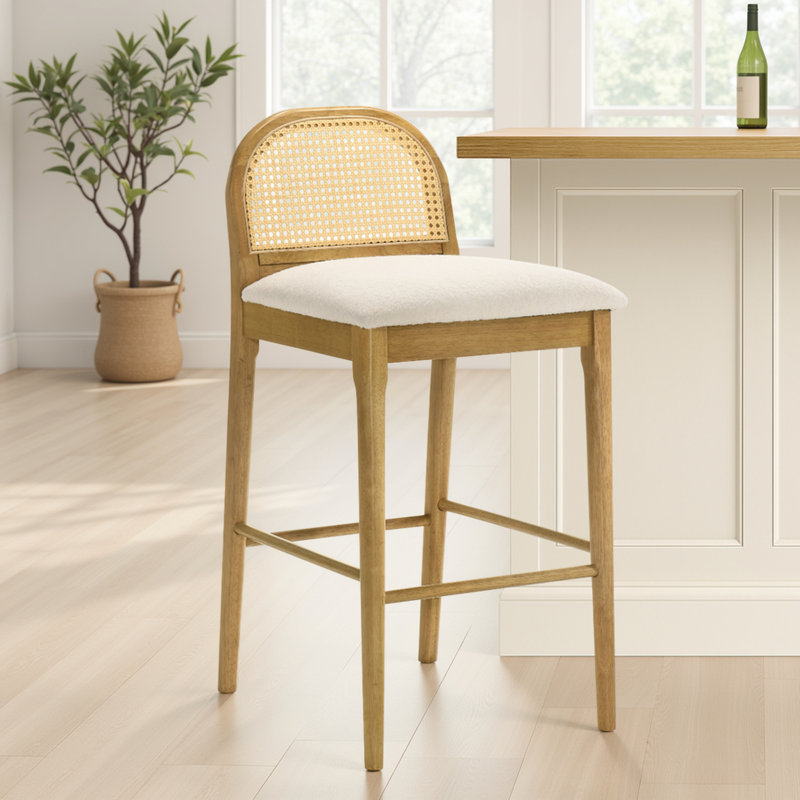 Tabouret de bar Lucio Modern Farmhouse, Éclat ambré, 1, Tabouret de bar (siège d'une hauteur de 30 po)
