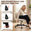 17 Stories Linen Office Chair