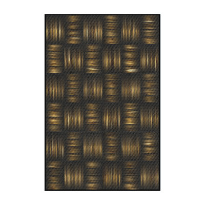 Tapis de zone vert foncé à motifs