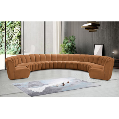 Canapé modulaire en velours Infinity