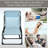 Folding Chaise Lounge Pool Chair, Patio Sun Chair, Outdoor Lounge Chair W/ 4-Position Reclining Back, Pillow, Breathable Mesh & Bungee Seat For Beach, Yard, Patio-1882700571-1882700567