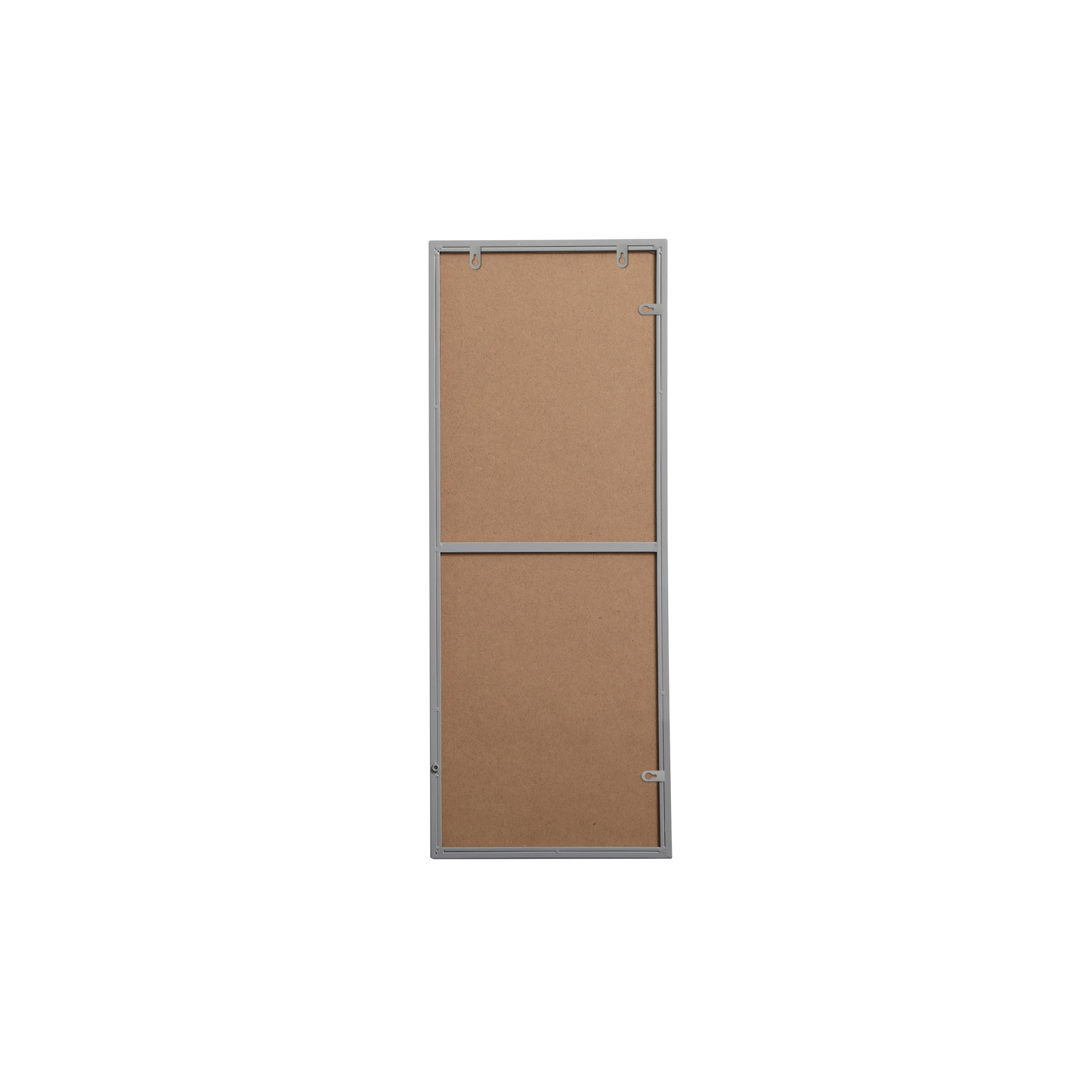 Sabine Metal Rectangle Wall Mirror, 36" x 14", Gray