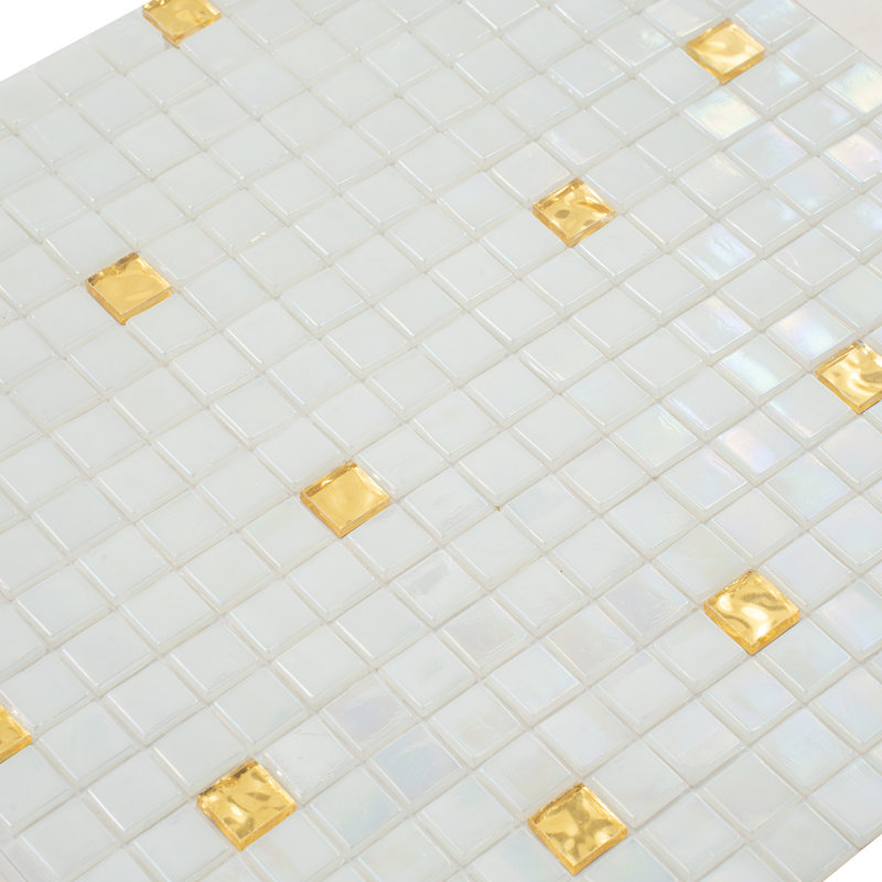 Mingles 0.6" x 0.6" Glass Mosaic Grid Wall & Floor Tile
