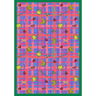 Just for Kids My Little Princess Area Rug, Rectangle 3'10" x 5'4", Blue