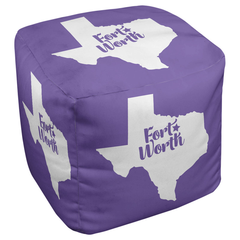 Repose-pieds cube fort à partir du texas, Mauve