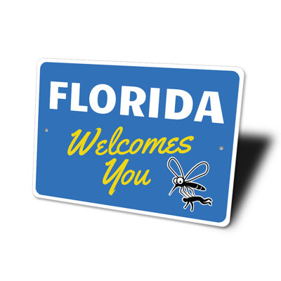 Florida Welcomes You Aluminum Sign