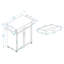 Chariot de cuisine polyvalent avec accessoires fonctionnels et fabrication robuste