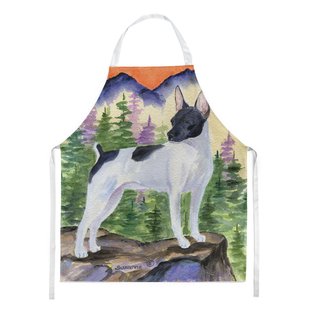 No Pattern Bib Apron Red Barrel Studio®