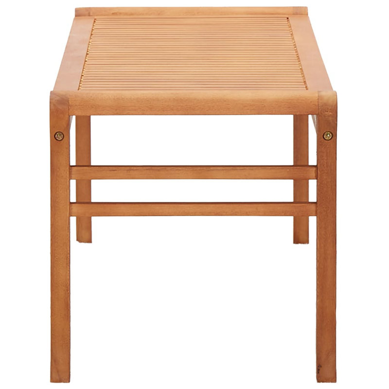 Traft Solid Wood Eucalyptus Outdoor Bench, 45cm H x 120cm W x 44cm D