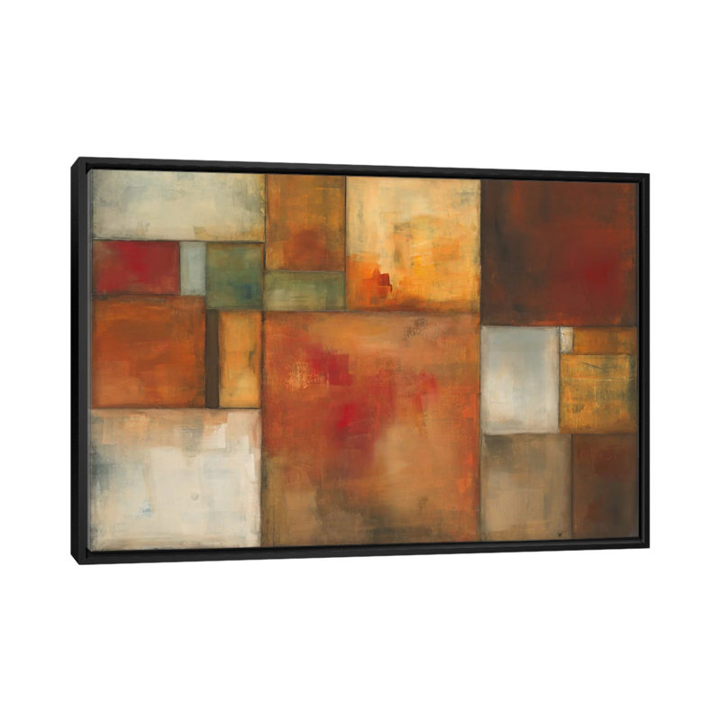 Mod - reproduction sur toile, H 18 po x l 26 po x P 1,5 po, Pas de tapis, Toile avec cadre noir