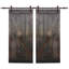 Porte de grange en bois lambrissé en Z avec trousse de quincaillerie d'installation-39755197-25418045