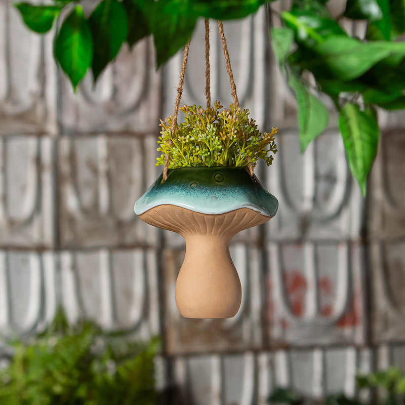 Pot à fleurs suspendu en céramique