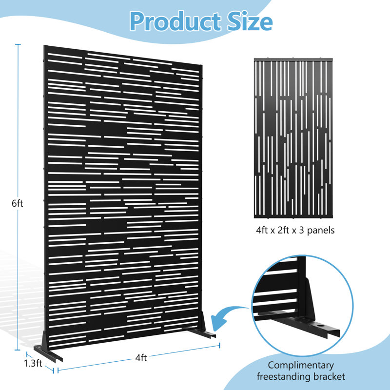 Metal Privacy Screen Fence Panel