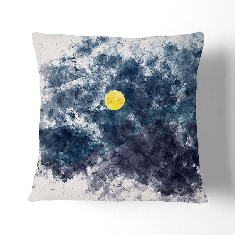 Moon over the Mountain Cushion with Filling, 40cm H x 40cm W x 15cm D