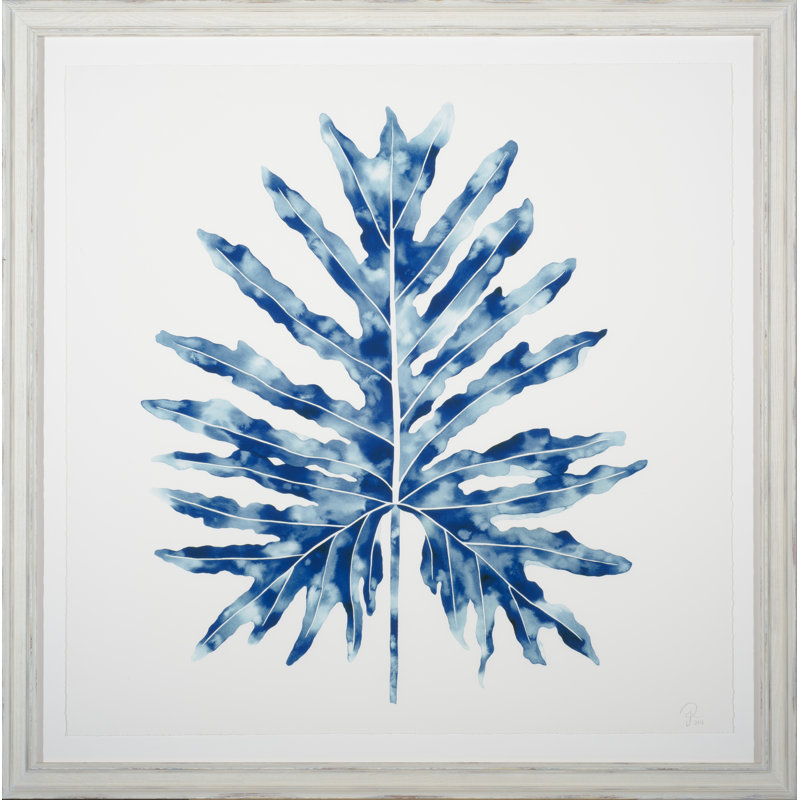«Selloum Azul» par Jenny Kiker - peinture encadrée sur papier