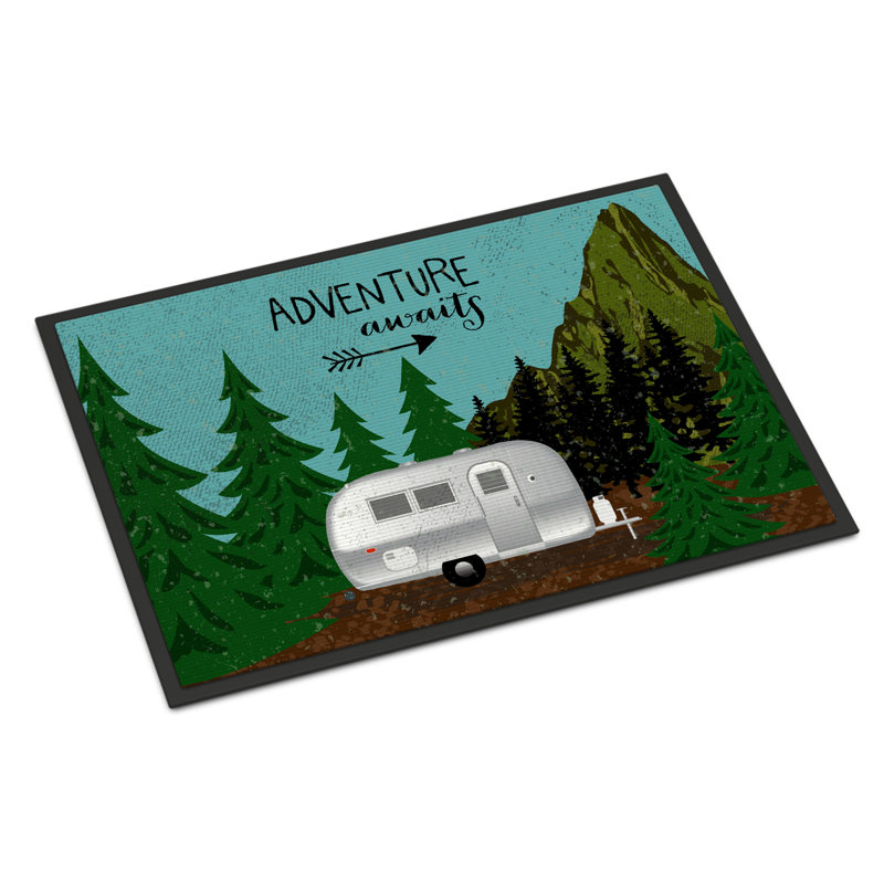 Adventure attend le 27 po x 18 po tapis de porte extérieur antidérapant Holloway