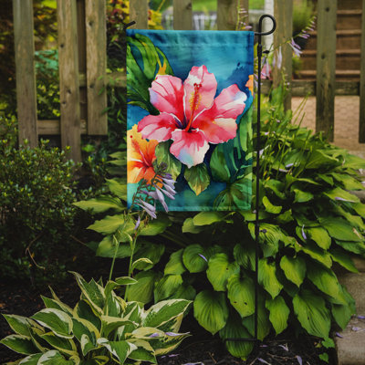 Drapeau de jardin double en polyester H 15,5 po x l 11,25 po