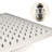 Ceiling Mounted Shower System - 16" Head, Handheld, Brushed Nickel, Brass Nickel Material