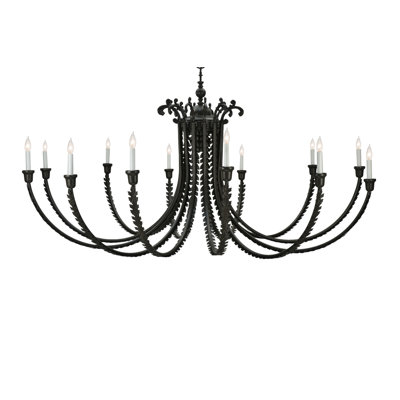 Oak Bough 12 - Light Dimmable Chandelier