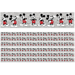 Mickey Mouse Throwback Mickey Poses Deco Trim