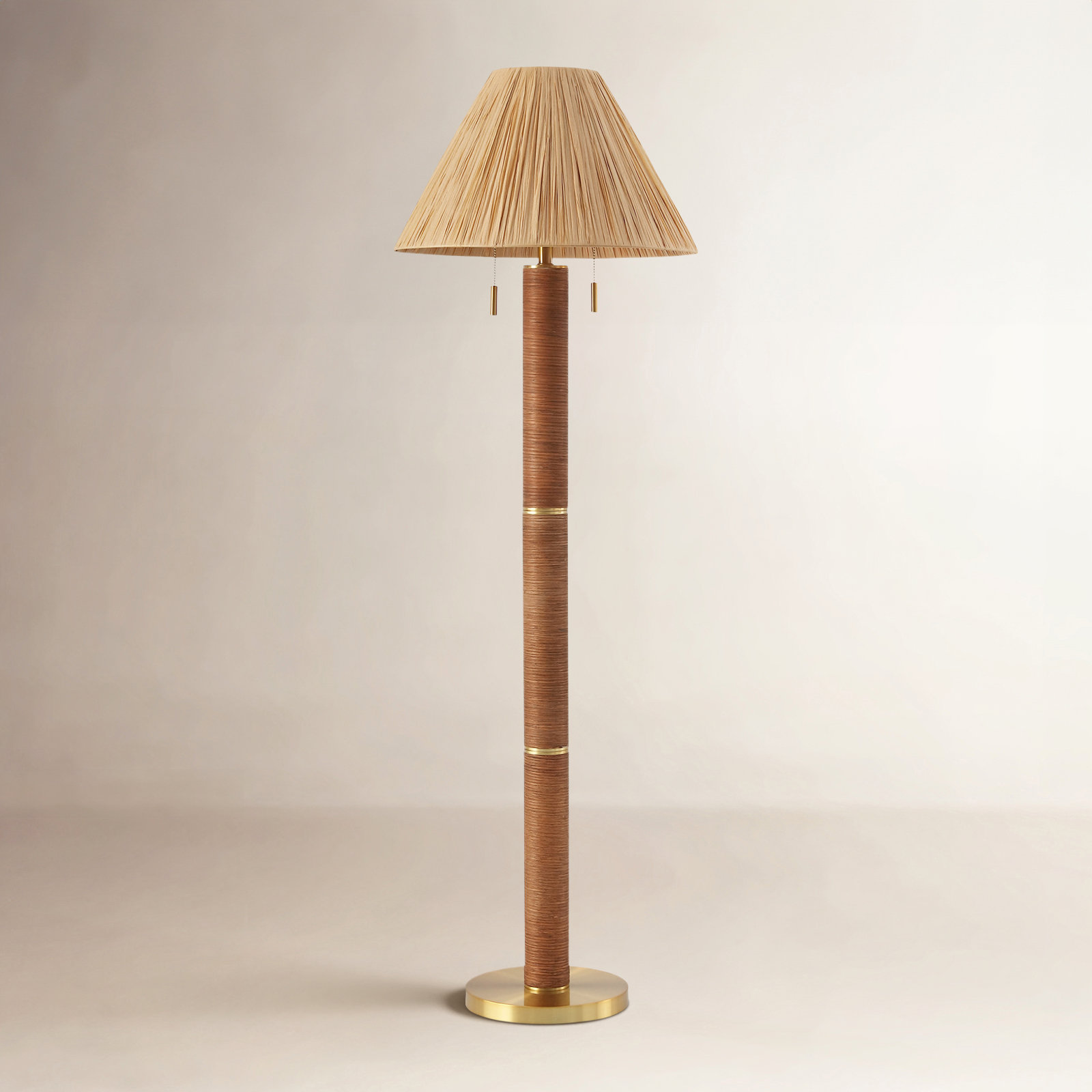 Rayvi 62 inch Paper Metal Floor Lamp