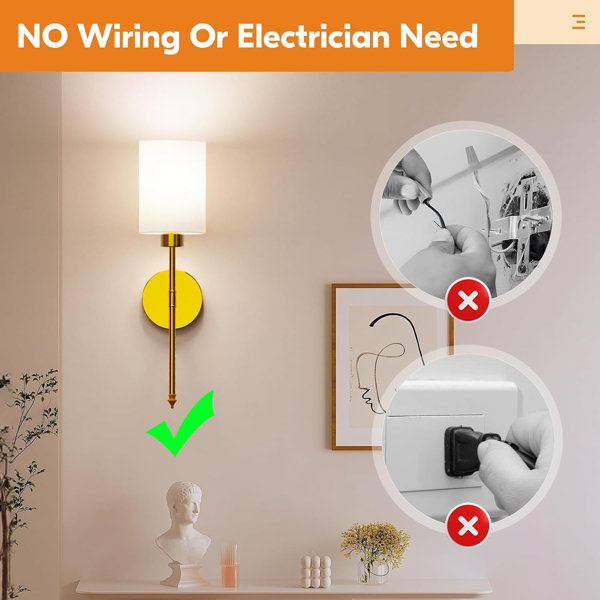 Lot De 2 Lampes Murales Magnétiques Sans Fil - LED, Télécommande, Sur Piles, Pour éclairer Tableaux Et Photos