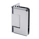 C4561D9FDB6B40A98373DF6D81E5FE14 Preston 180 Degree Pony Wall Mount Hinge, Brass, Stainless Steel Back Plate, 28" Max Door Width 2 Hinges, Polished Chrome Finish