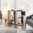 Vega Side Table in Melamine with Open Storage