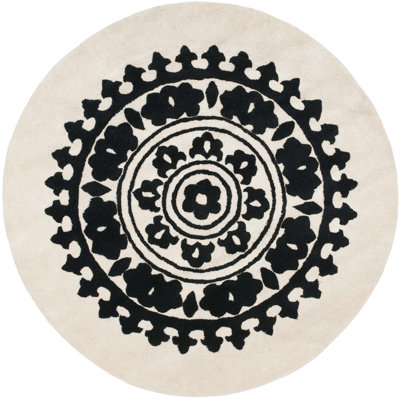 Candelo Hand-Tufted Wool Ivory Area Rug