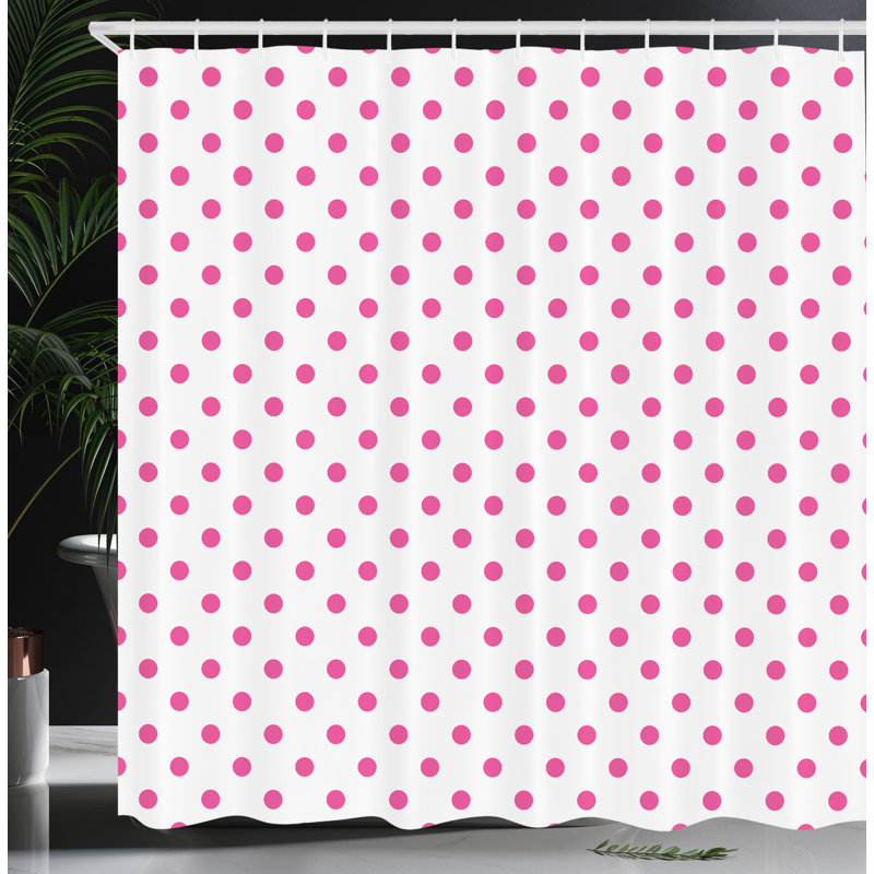Dots Shower Curtain with Hooks Included