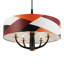 Luminaire suspendu 5 lumières Patchwork - noir / laiton satiné / patchwork