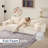 3-Piece 113" Compression Modern Cloud Sectional Couches For Living Room, Corduroy U Shaped Sofa Living Room Set-116386844