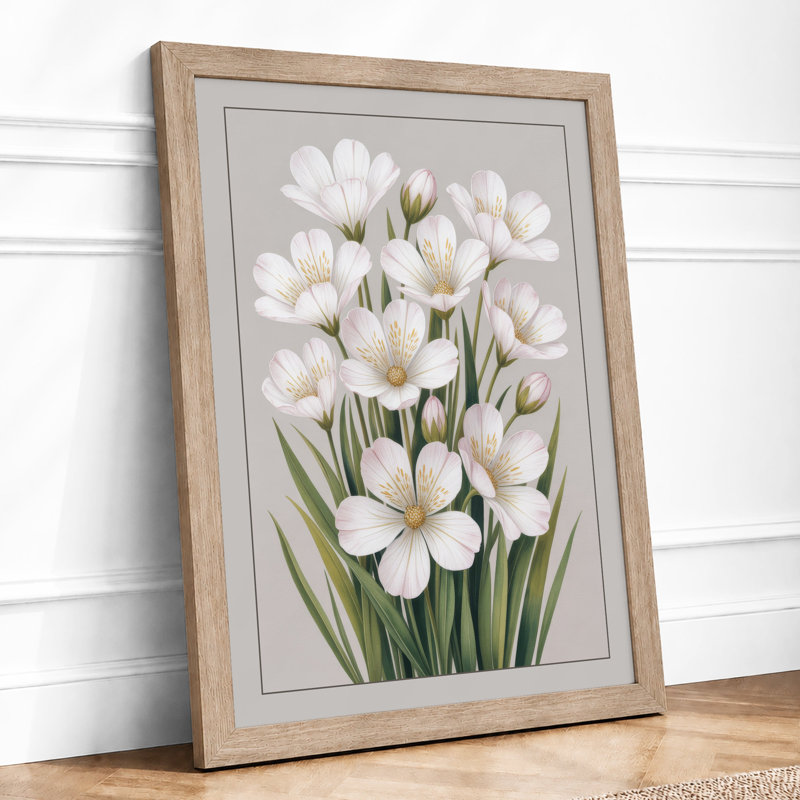 Luminous Study Botanical - Framed Print, A1 - 84.1 x 59.4 cm, Oak